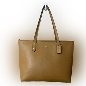 Coach Brown Leather Tote Bag